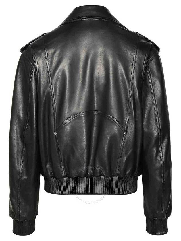 Balmain Leather Bomber Jacket, Brand Size 48 (US Size 38) - BALMAIN - BALAAN 2