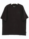 Logo Cotton Short Sleeve T-Shirt Black - MOOSE KNUCKLES - BALAAN 3