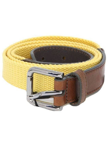 Men's New Plate Mesh Belt Yellow - DOLCE&GABBANA - BALAAN.