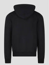 CD Icon Organic Cotton Fleece Hoodie Black - DIOR - BALAAN 3