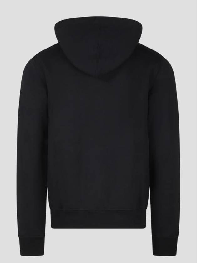 CD Icon Organic Cotton Fleece Hoodie Black - DIOR - BALAAN 3