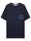 Compass Patch Short Sleeve T-Shirt Navy - STONE ISLAND - BALAAN 1