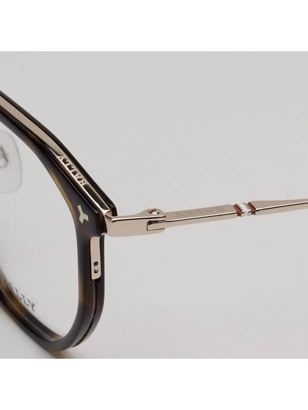 Titanium Glasses Frame BY5065H 052 Soltex Square Leopard Skin - BALLY - BALAAN 5