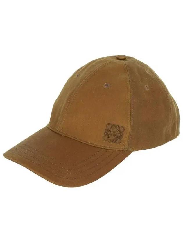 Anagram Embroidery Logo Wax Canvas Ball Cap Brown - LOEWE - BALAAN 2