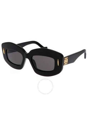 Loewe Smoke Geometric Ladies Sunglasses LW40114I 01A 49 - LOEWE - BALAAN 1