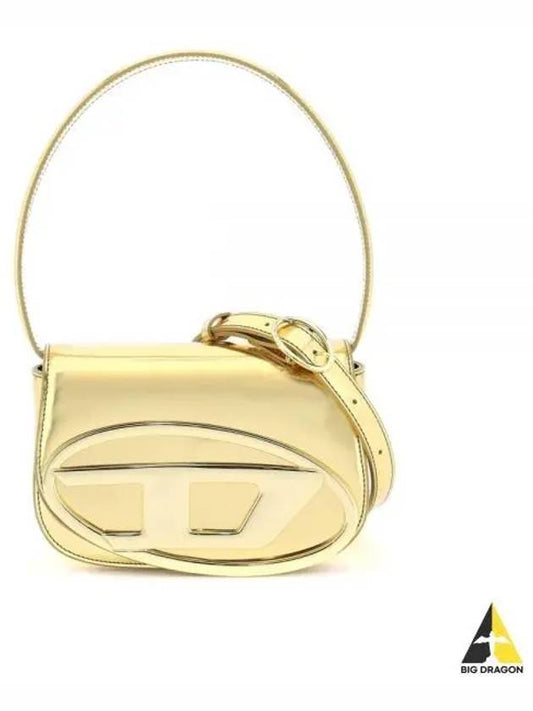 1DR Mirrored Leather Shoulder Bag Gold - DIESEL - BALAAN 2