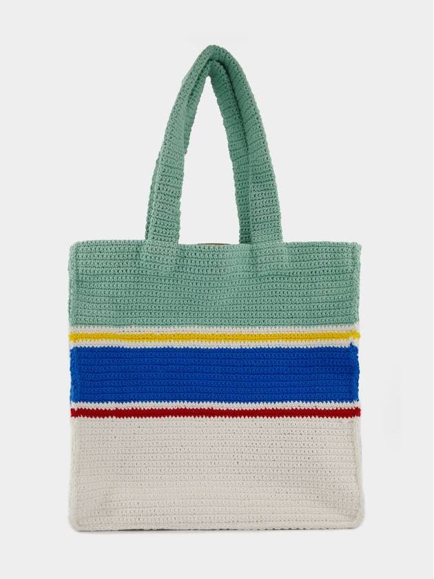 Crochet Shopper Bag - Casablanca - Cotton - Multicolor - CASABLANCA - BALAAN 3