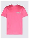 Men's Graffiti Logo Cotton Short Sleeve T-Shirt Pink - ALEXANDER MCQUEEN - BALAAN 2