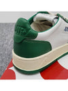 Women's Medalist Green Tab Leather Low Top Sneakers White - AUTRY - BALAAN 11