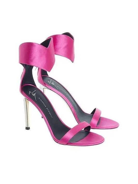 TWICE Mina wearing strap point high sandal heel pink 270264 - GIUSEPPE ZANOTTI - BALAAN 1