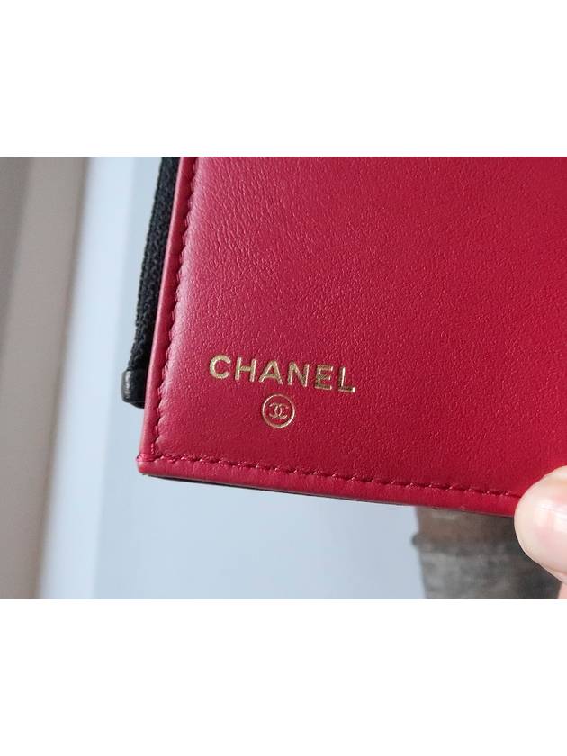 Chain Logo Classic Lambskin Two tone Small Bicycle Wallet AP1064 - CHANEL - BALAAN 8