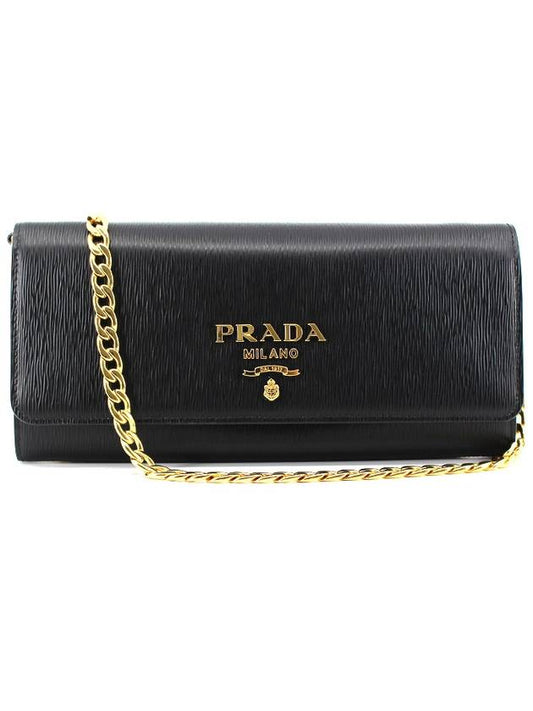 PD Vitello Chain Black Cross Bag 1MT290 286P F0002 - PRADA - BALAAN 1