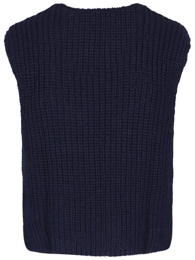 Intact Chunky Cotton Rib Vest Navy - OUR LEGACY - BALAAN 4