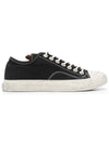 Ballow Tumbled Low Top Sneakers Black - ACNE STUDIOS - BALAAN 3