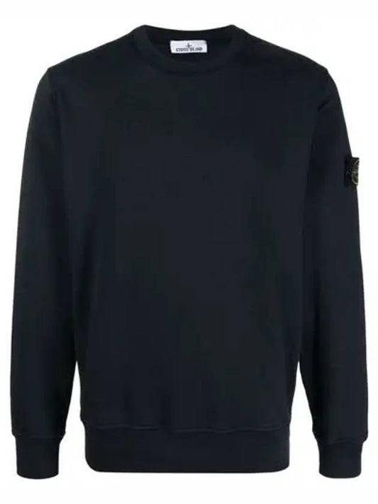 Wappen Patch Garment Dyed Sweatshirt Navy - STONE ISLAND - BALAAN 2