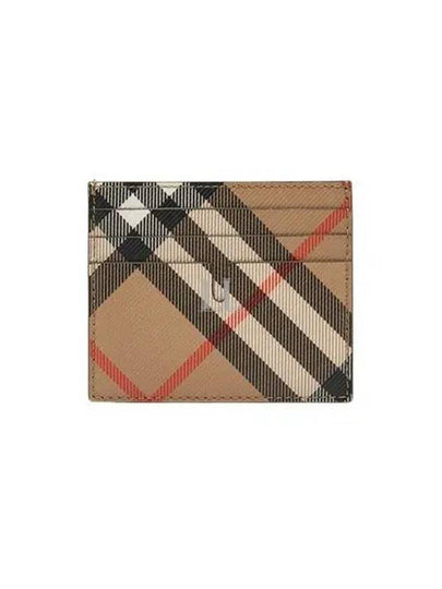 Check Card Wallet Beige - BURBERRY - BALAAN 2