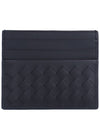 Men's Intrecciato Card Wallet Black - BOTTEGA VENETA - BALAAN 1