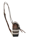 Check Mini Backpack Dark Brown - BURBERRY - BALAAN 4