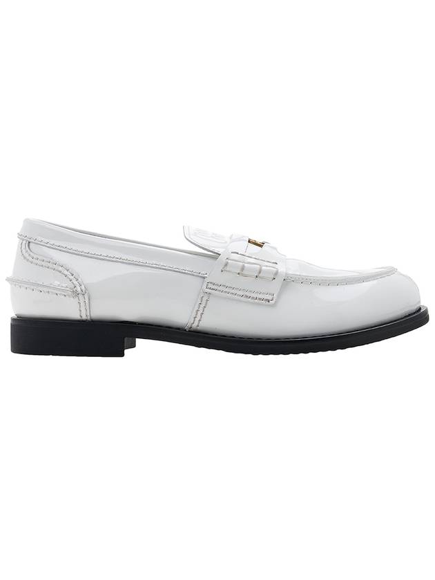 Patent Leather Penny Loafers White - MIU MIU - BALAAN 3