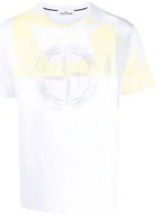 Circlet Logo Printing Short Sleeve T-Shirt White - STONE ISLAND - BALAAN 2