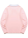 Ribbed outer brushed collar color combination t-shirt PINK - 20THHOLE - BALAAN 4