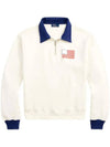 logo print quarter zipper sweatshirt 211935601 - POLO RALPH LAUREN - BALAAN 1