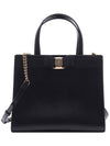 Vara Bow Top Handle Tote Bag Black - SALVATORE FERRAGAMO - BALAAN 3