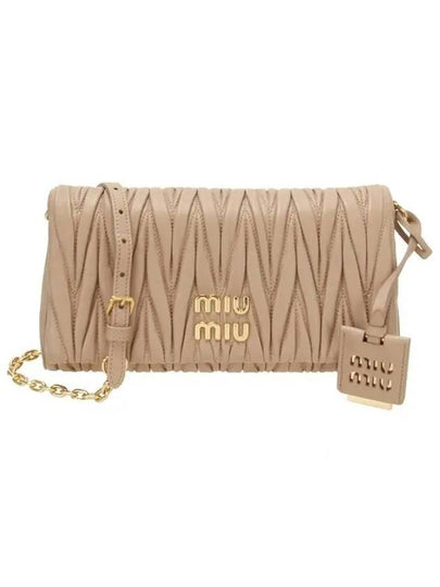 Matelasse Nappa Leather Shoulder Bag Cameo - MIU MIU - BALAAN 2