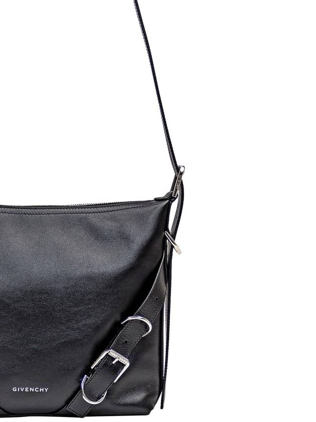 Voyou Leather Shoulder Bag Black - GIVENCHY - BALAAN 5