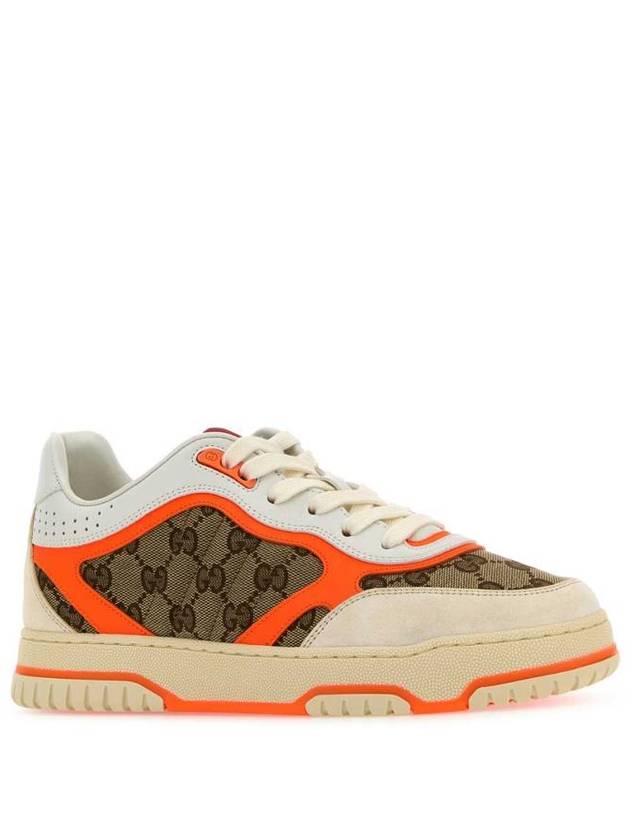 Men's Reweb Original GG Canvas Low Top Sneakers Beige Orange - GUCCI - BALAAN 3