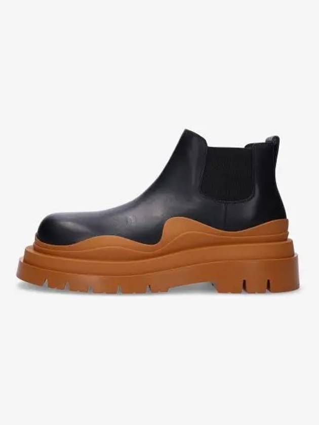 Tire Ankle Chelsea Boots Black Cognac - BOTTEGA VENETA - BALAAN 2