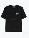 Handwriting Logo Cotton Short Sleeve T-Shirt Black - MAISON KITSUNE - BALAAN 2