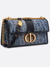 30 Montaine East West Chain Denim Cross Bag Blue - DIOR - BALAAN 2