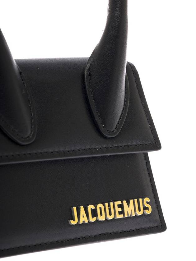 Le Chiquito Noeud Coiled Leather Tote Bag Black - JACQUEMUS - BALAAN 5