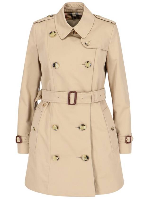 Short Chelsea Heritage Trench Coat Beige - BURBERRY - BALAAN 2