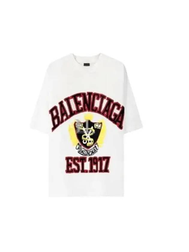 DIY College Medium Fit Short Sleeve T-Shirt White - BALENCIAGA - BALAAN 2