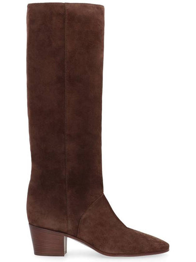 Casadei Nomad Suede Knee High Boots - CASADEI - BALAAN 2