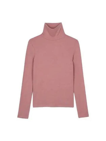 Slim fit turtleneck top loose pink - BENSIMON - BALAAN 1