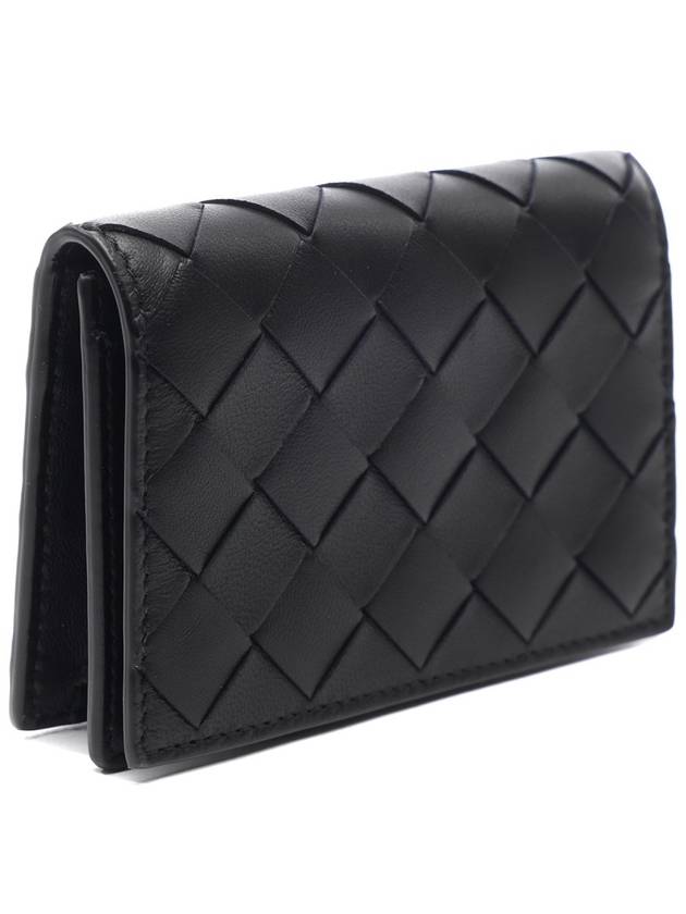 Intrecciato Card Wallet Black - BOTTEGA VENETA - BALAAN 4