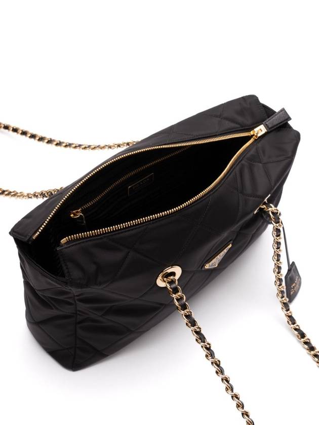 1995 chain medium shoulder bag black - PRADA - BALAAN 4