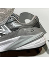 990V6 Castlerock Low-Top Sneakers Grey - NEW BALANCE - BALAAN 9