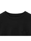 Silk Blended Luxe Short Sleeve T-Shirt Black - NOIRER - BALAAN 5