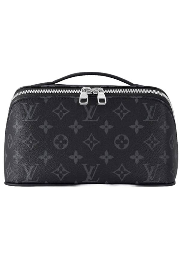 Louis Vuitton Toilette Monogram Eclipse Coated Canvas Pouch Bag Black Grey - LOUIS VUITTON - BALAAN 1