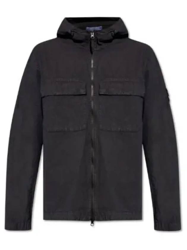 Wappen Old Effect Hooded Jacket Navy - STONE ISLAND - BALAAN 2