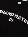 V Heavy Sweat Matin Sweatshirt Black - DE GRAND MATIN - BALAAN 5