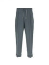 Poly Wool Twill Drawstring Straight Pants Storm Grey - MAISON MARGIELA - BALAAN 2