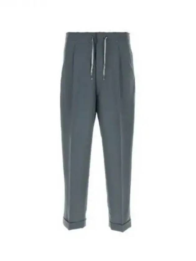 Poly Wool Twill Drawstring Straight Pants Storm Grey - MAISON MARGIELA - BALAAN 2