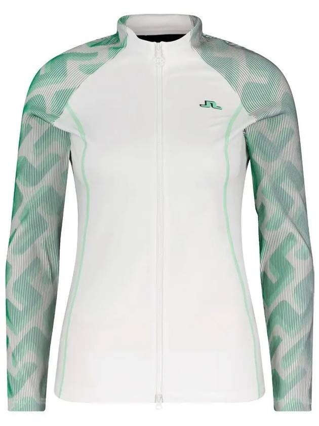 June 3D Sleeve Golf Zip up White GWJS06287 0000 - J.LINDEBERG - BALAAN 2