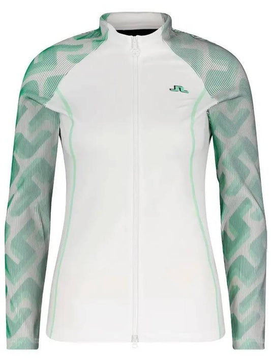 June 3D Sleeve Golf Zip up White GWJS06287 0000 - J.LINDEBERG - BALAAN 2