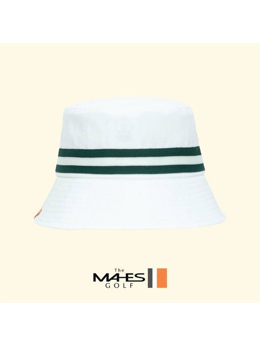 Bucket Hat White Orange Label Green Stripe Bucket Hat EC00686 - MAHES - BALAAN 2